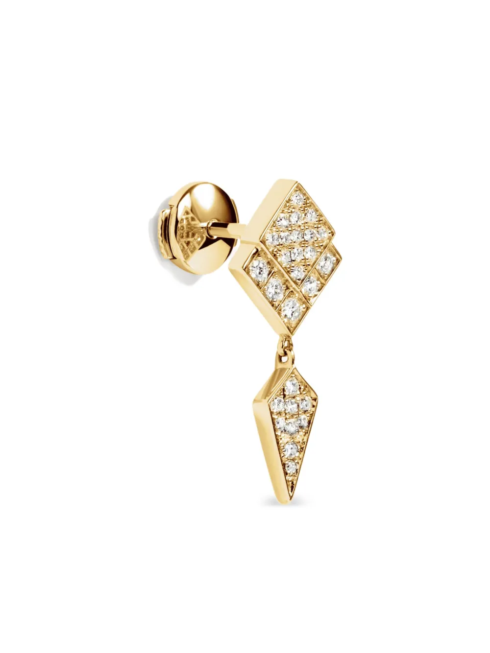 STATEMENT PARIS 18K yellow gold Stairway diamond earring | Image 2