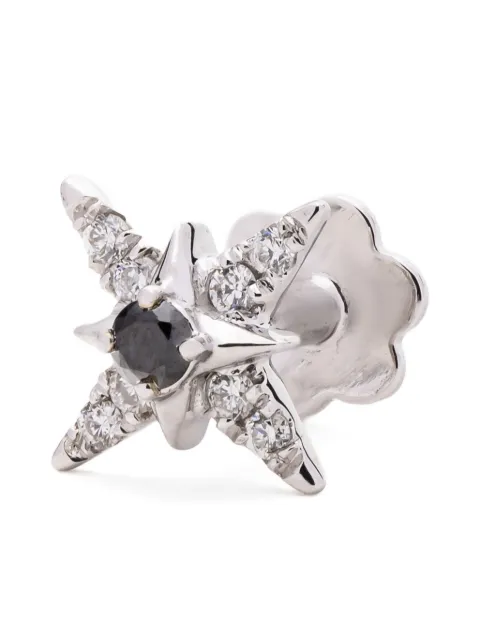 The Wild Jwls 14K white gold Star diamond earring