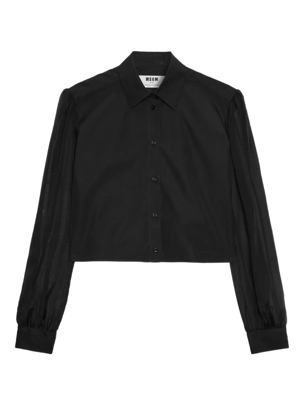 MSGM long-sleeve shirt | Black | Image 1