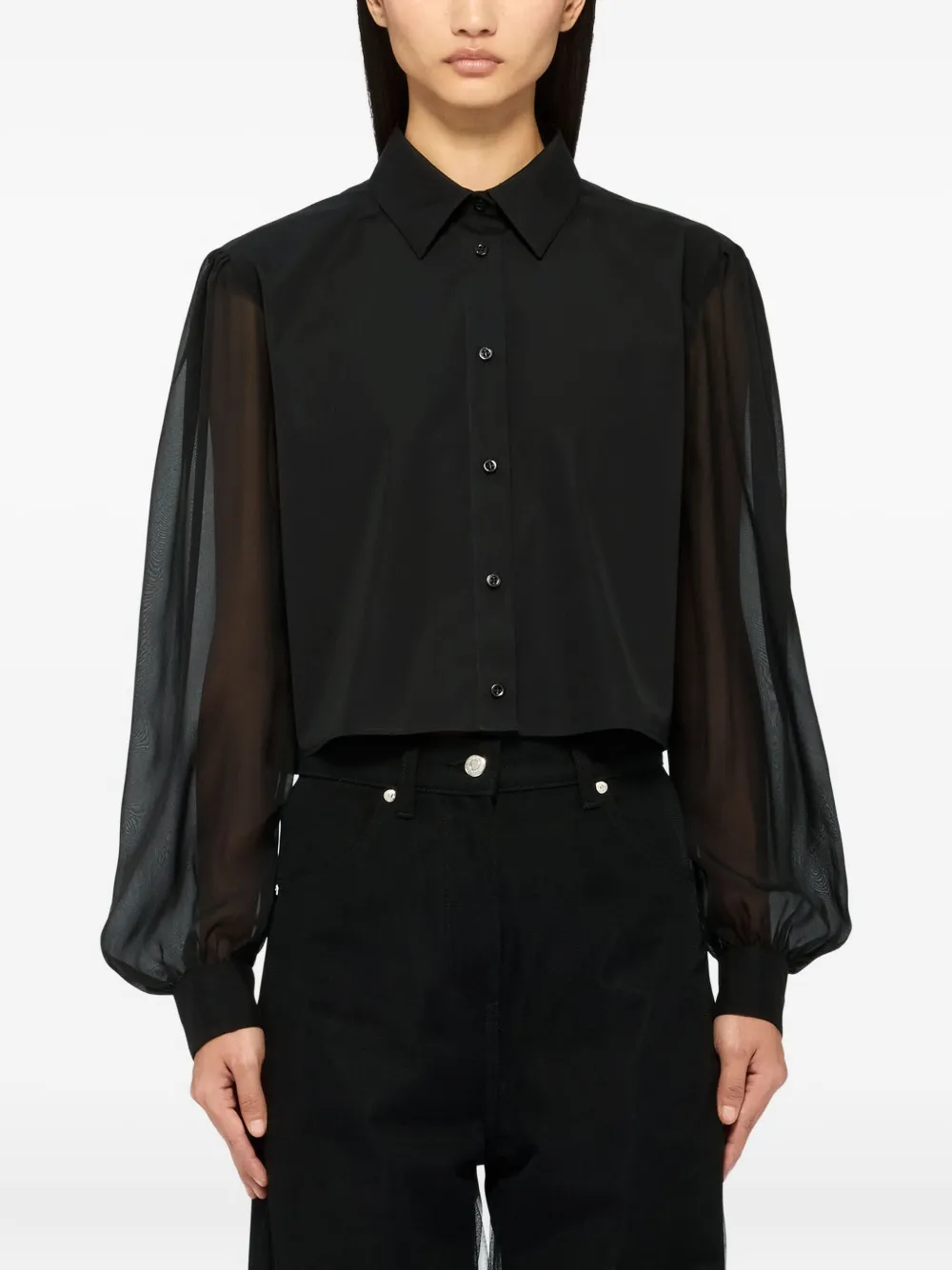 MSGM Blouse met lange mouwen Zwart