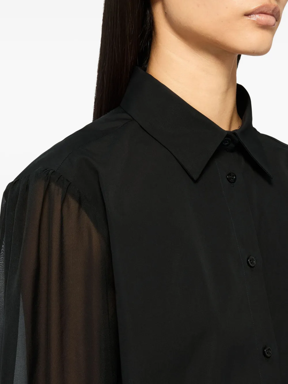 MSGM Blouse met lange mouwen Zwart
