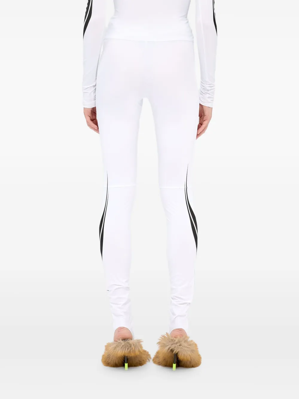 MSGM Legging met logo Wit