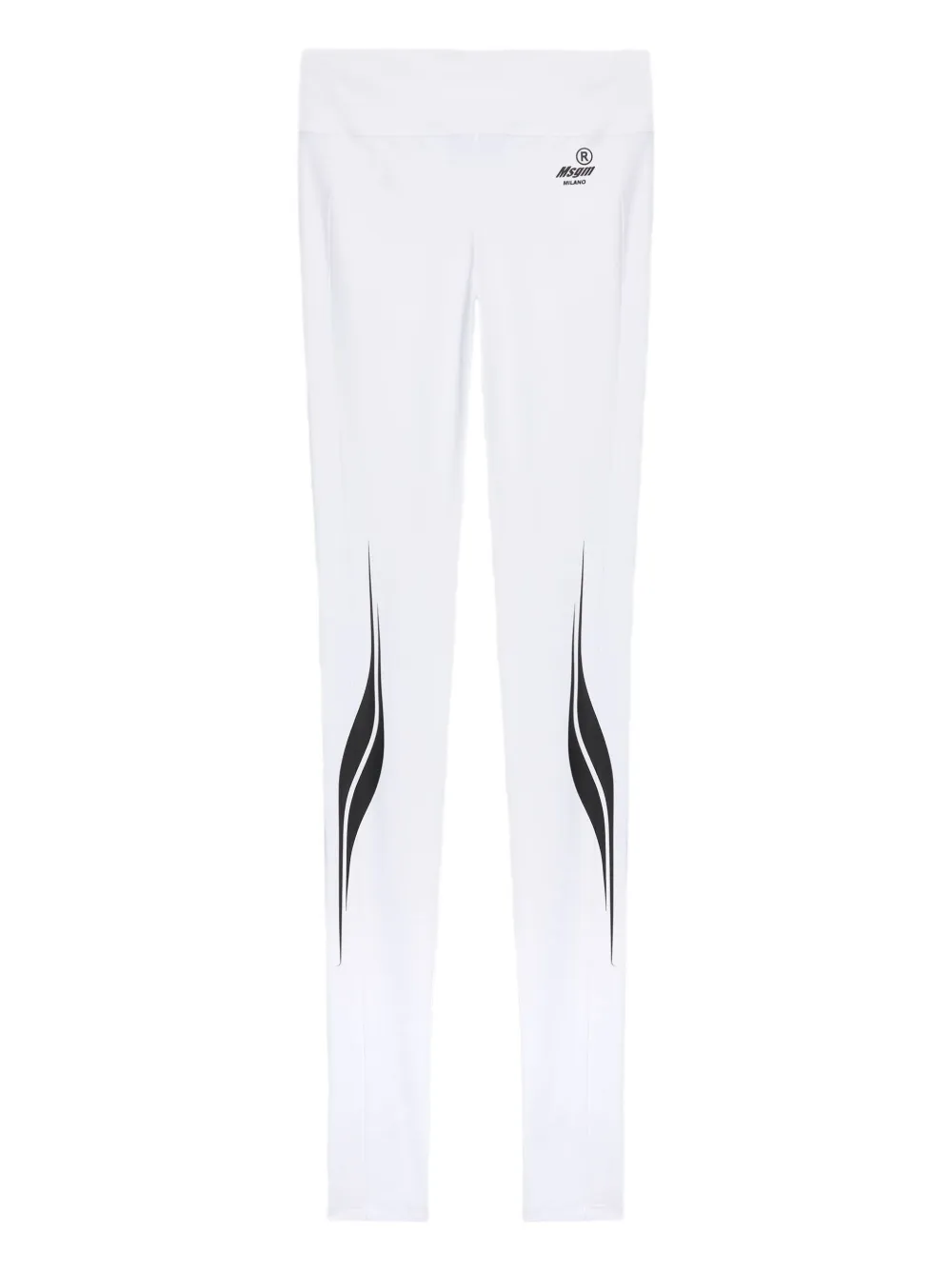 MSGM leggins con logo gráfico | blanco | Image 1
