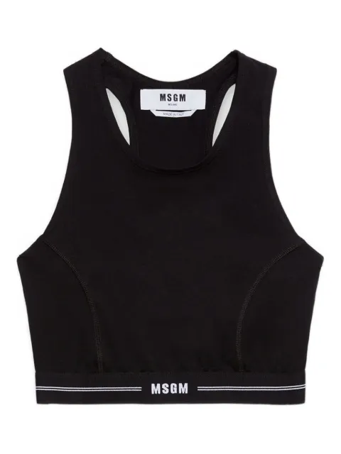 MSGM racerback striped tank top