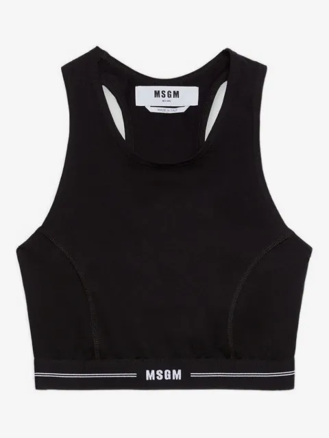 MSGM racerback striped tank top