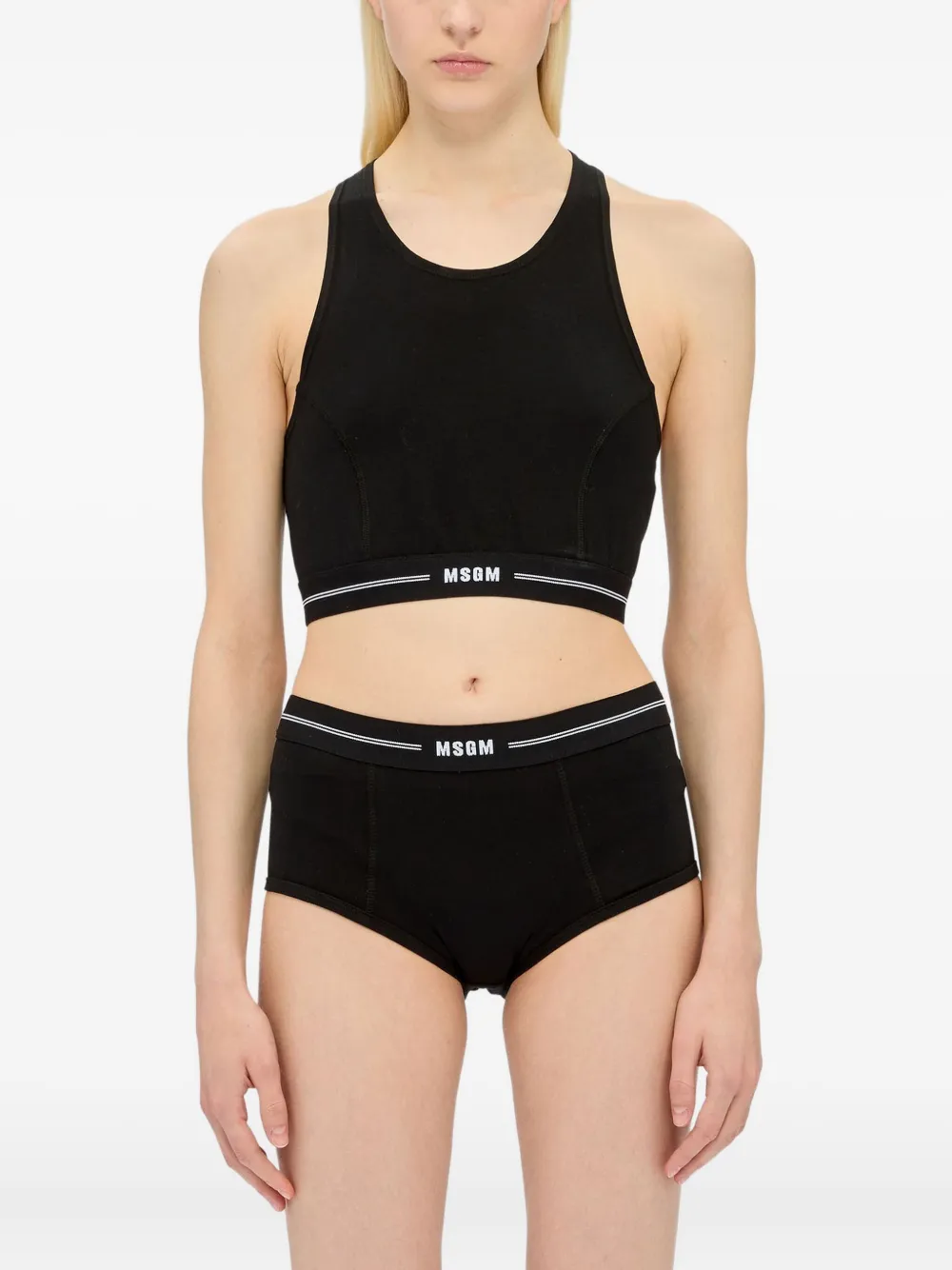 MSGM Tanktop met racerback Zwart