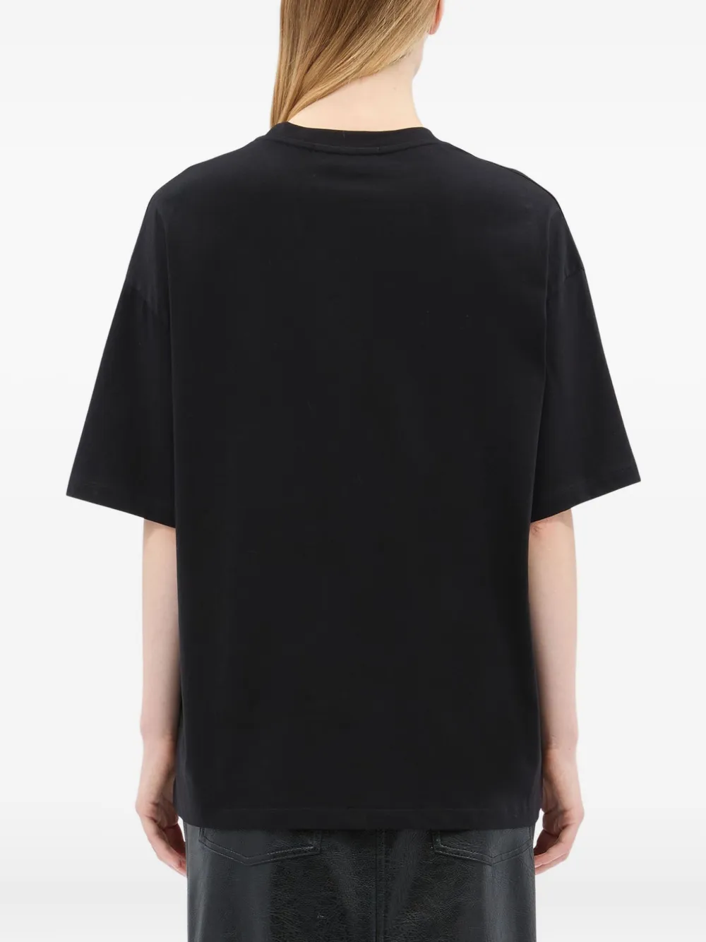 MSGM T-shirt met logodetail Zwart