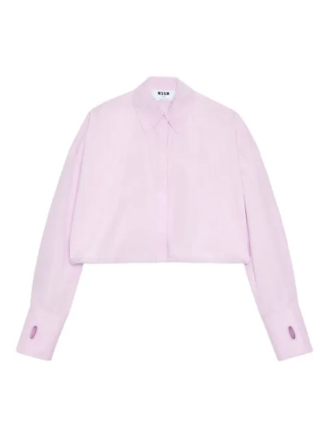 MSGM 排扣短款衬衫