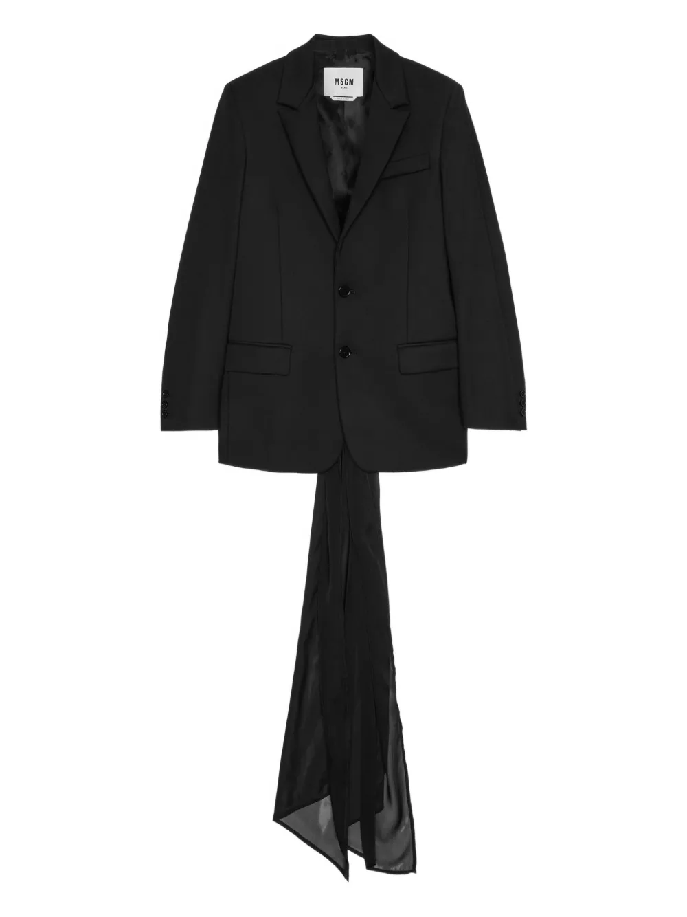 MSGM long-sleeve blazer | Black | Image 1