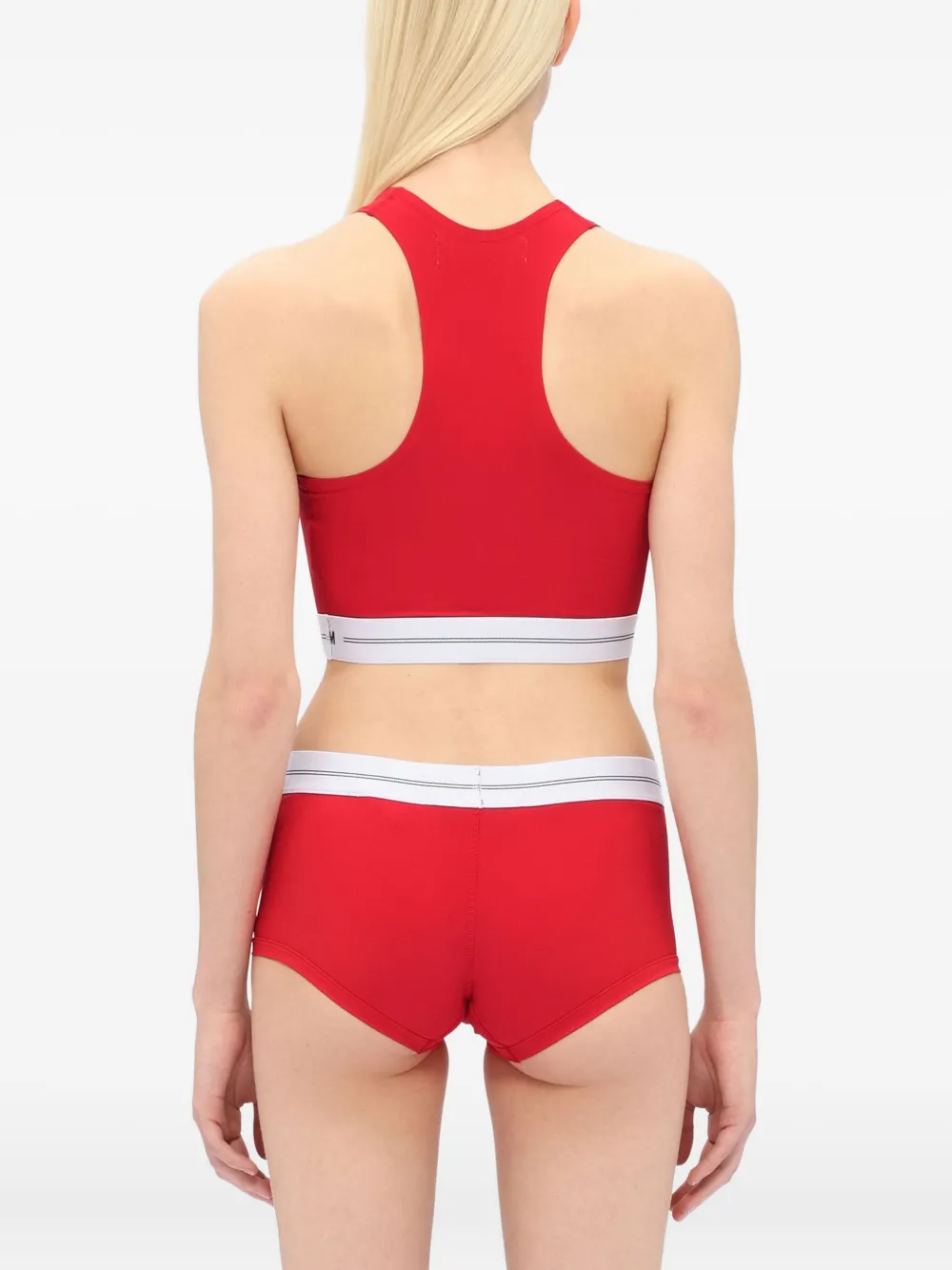 MSGM Tanktop met racerback en logoband Rood
