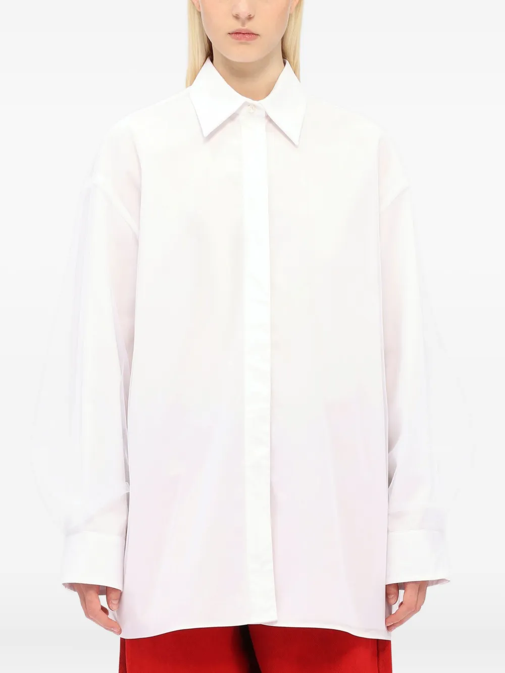 MSGM Blouse met ballonmouwen Wit
