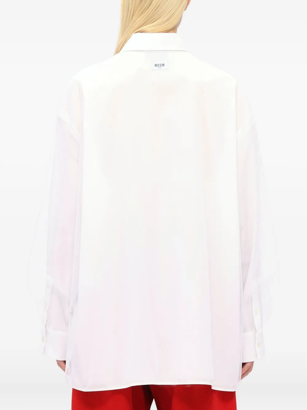MSGM Blouse met ballonmouwen Wit