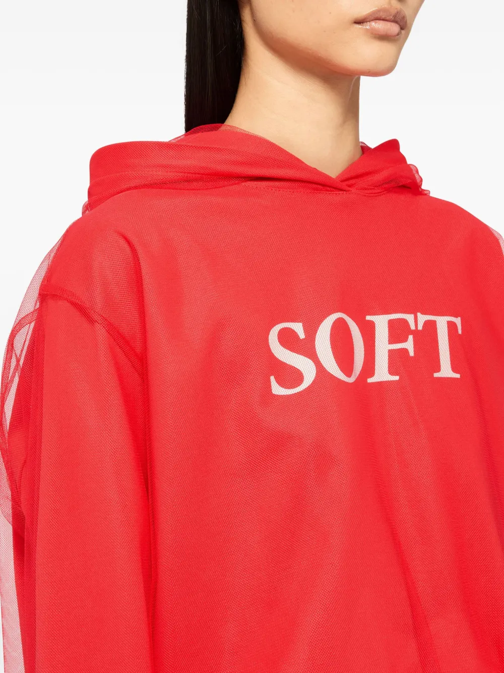 MSGM Hoodie met opgestikte zak Rood