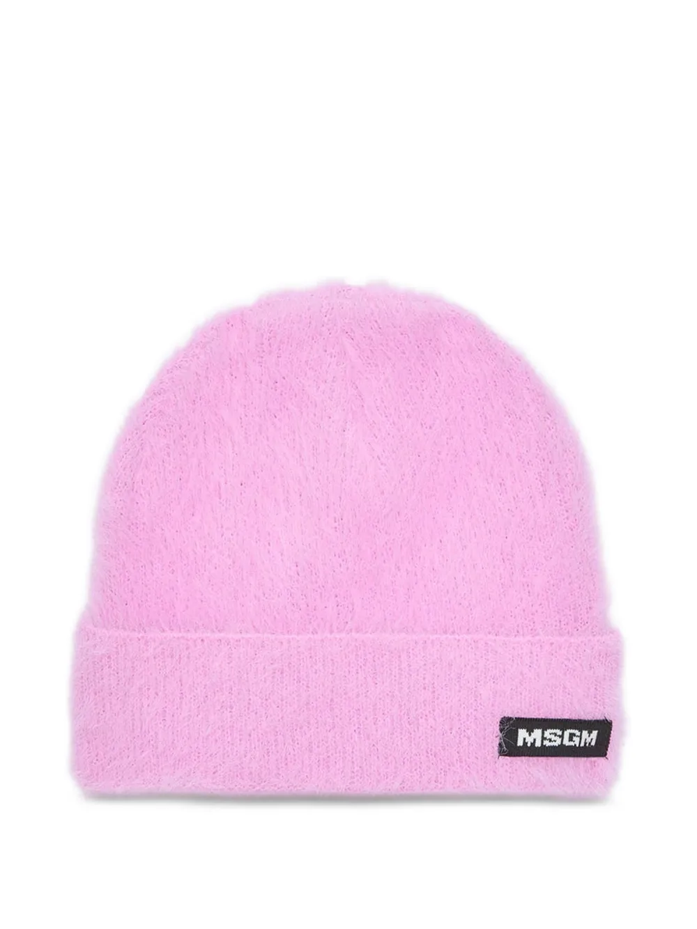 MSGM logo-patch beanie | Pink | Image 1
