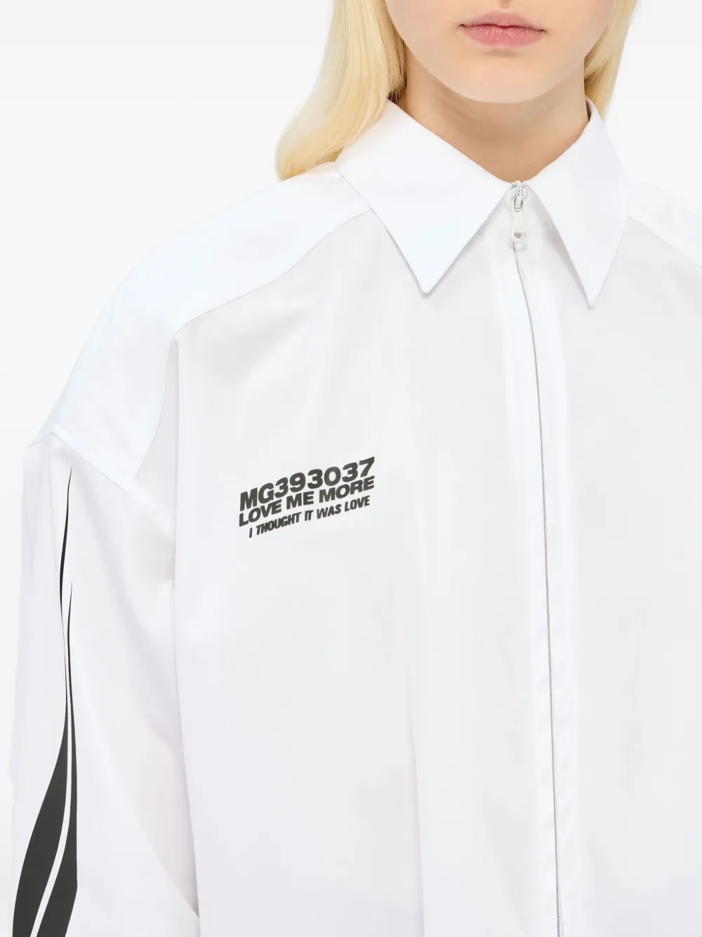 MSGM Poloshirt met rits Wit
