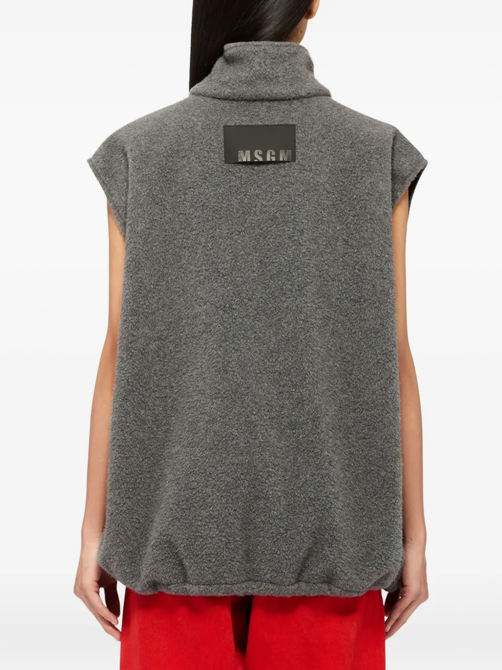 MSGM Gilet met ritssluiting Grijs