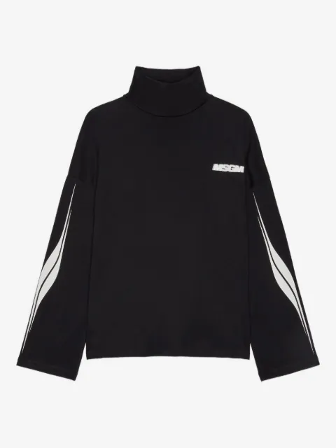 MSGM t-shirt imprimé à col roulé