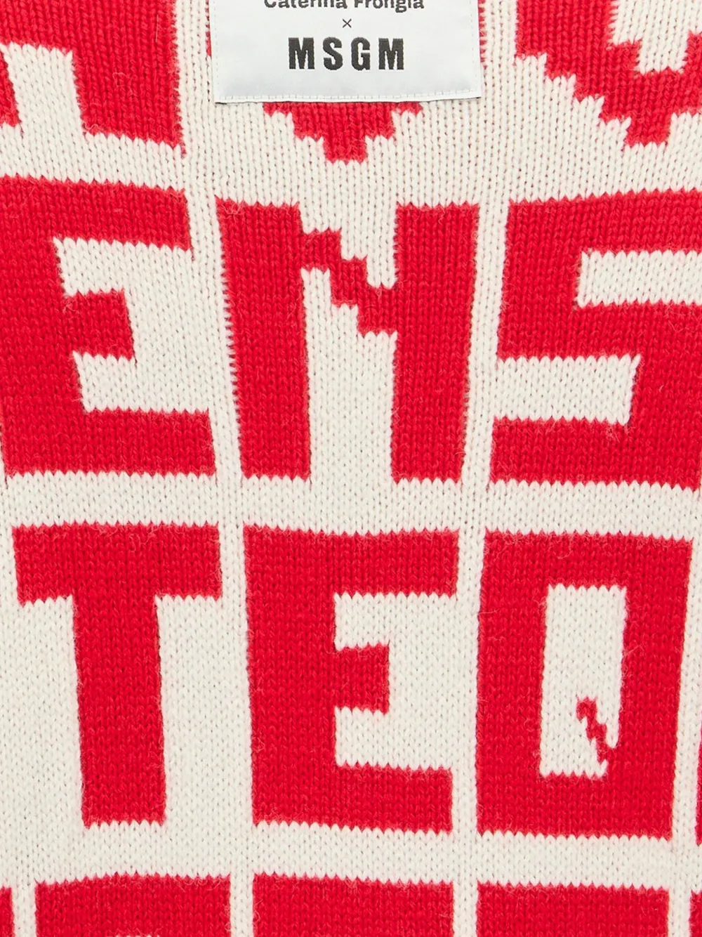 MSGM x Caterina Frongia trui met lange mouwen Beige