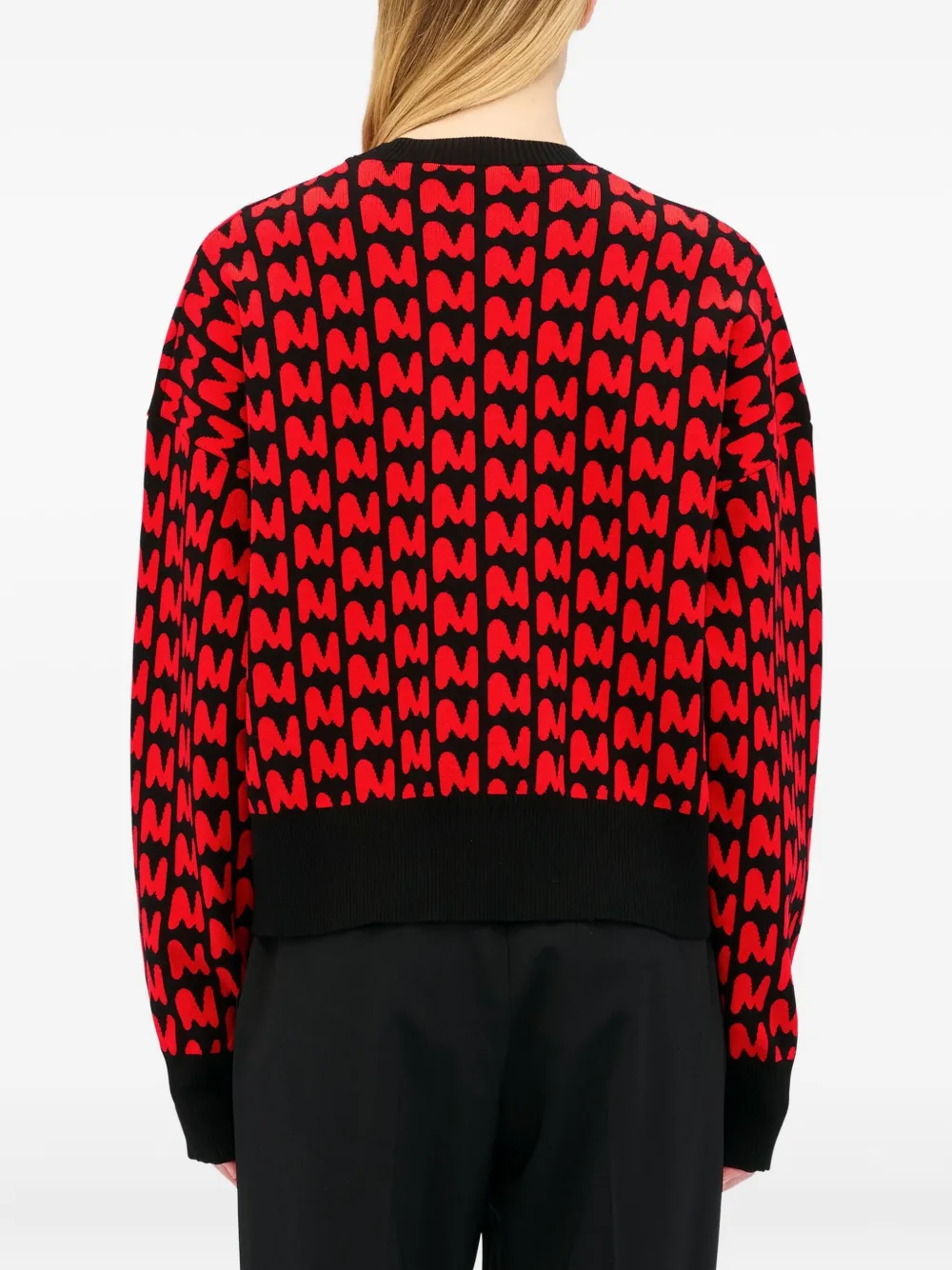 Msgm Monogram-logo Sweatshirt In Multi