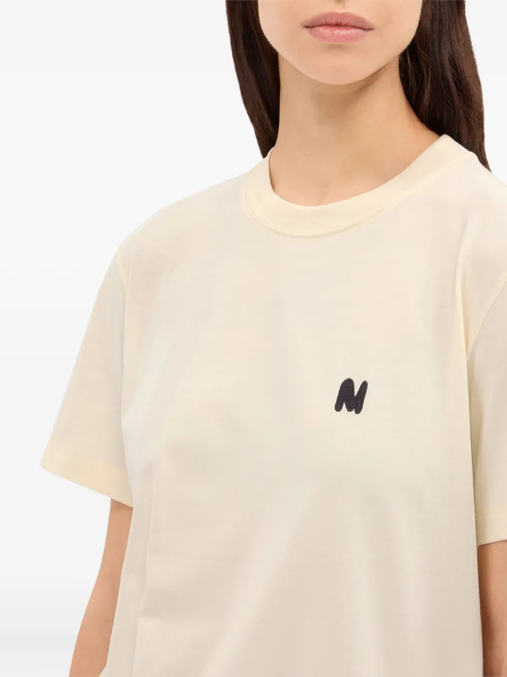 MSGM T-shirt met logoprint Beige