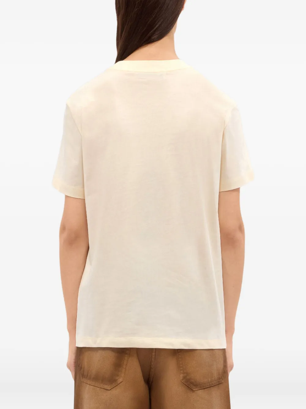 MSGM T-shirt met logoprint Beige