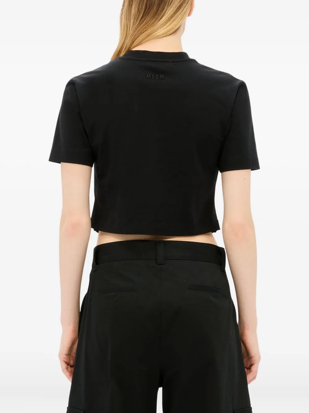 Msgm Zip-up Top In Black