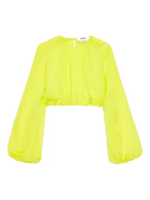 MSGM リボン ブラウス | ピンク | FARFETCH JP