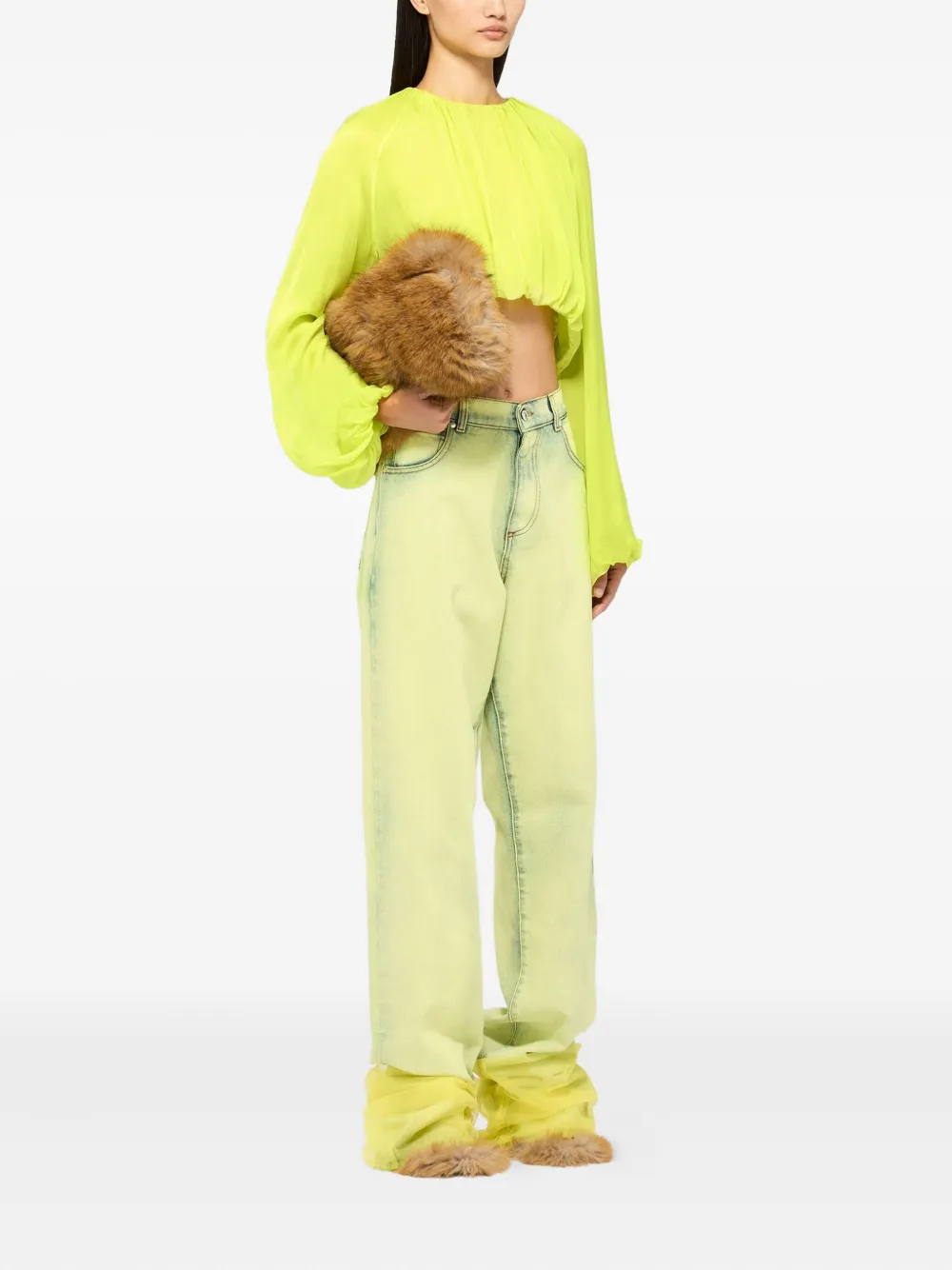 MSGM long-sleeve blouse - Geel