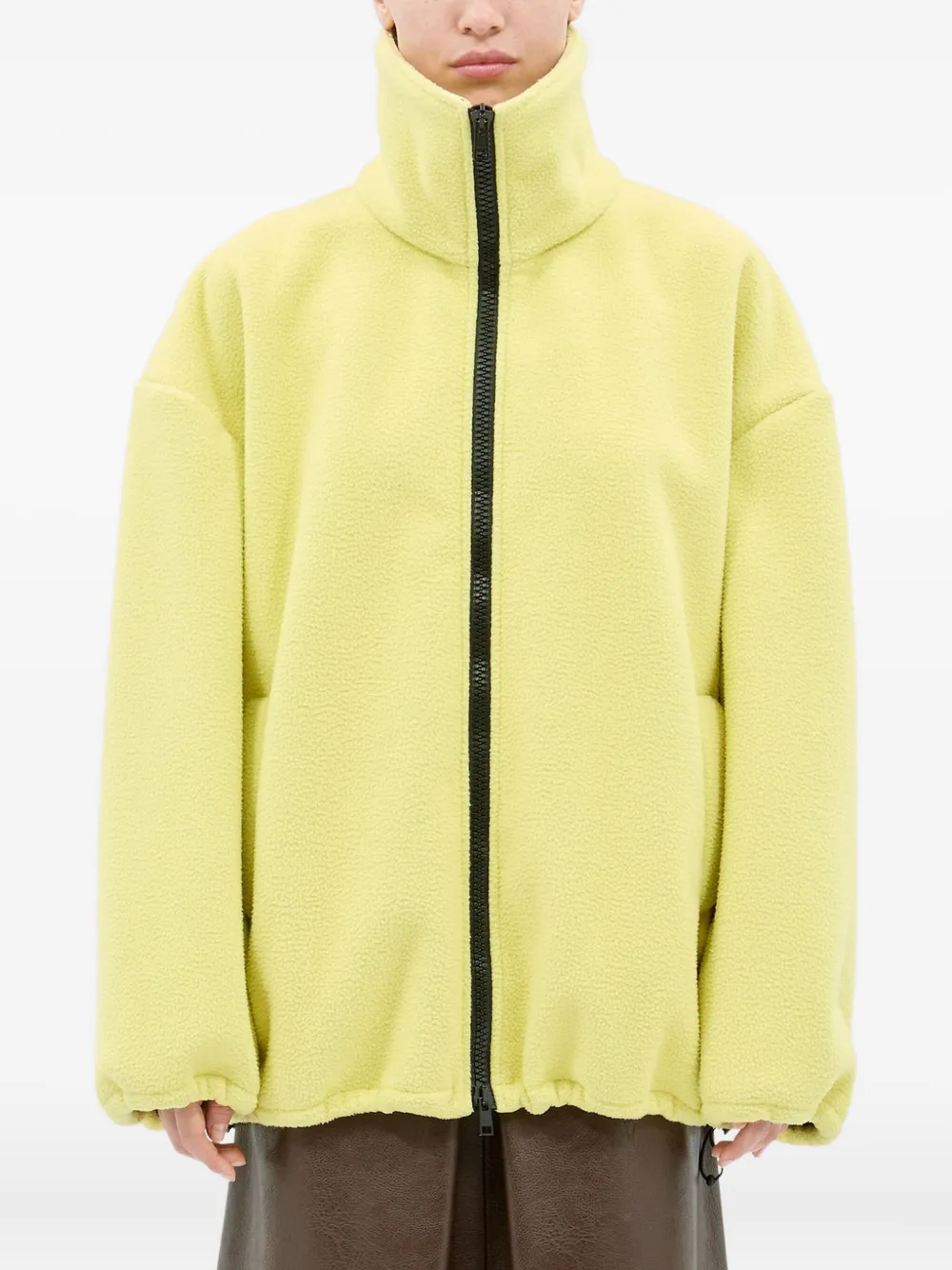 MSGM Sweater met rits Geel
