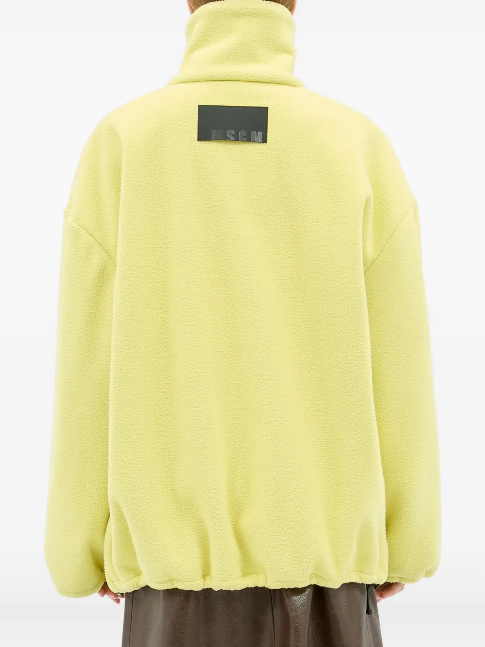 MSGM Sweater met rits Geel