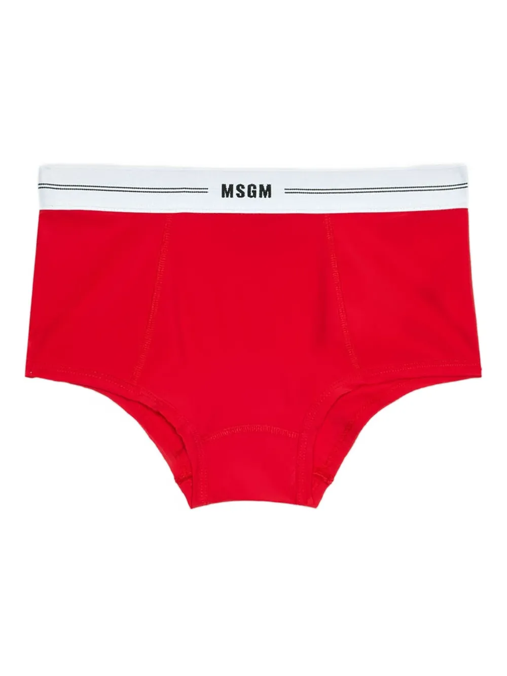 MSGM logo-detail briefs | Red | Image 1