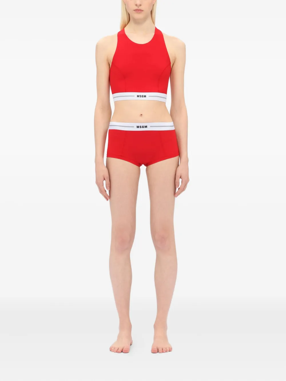 MSGM logo-detail briefs - Rood
