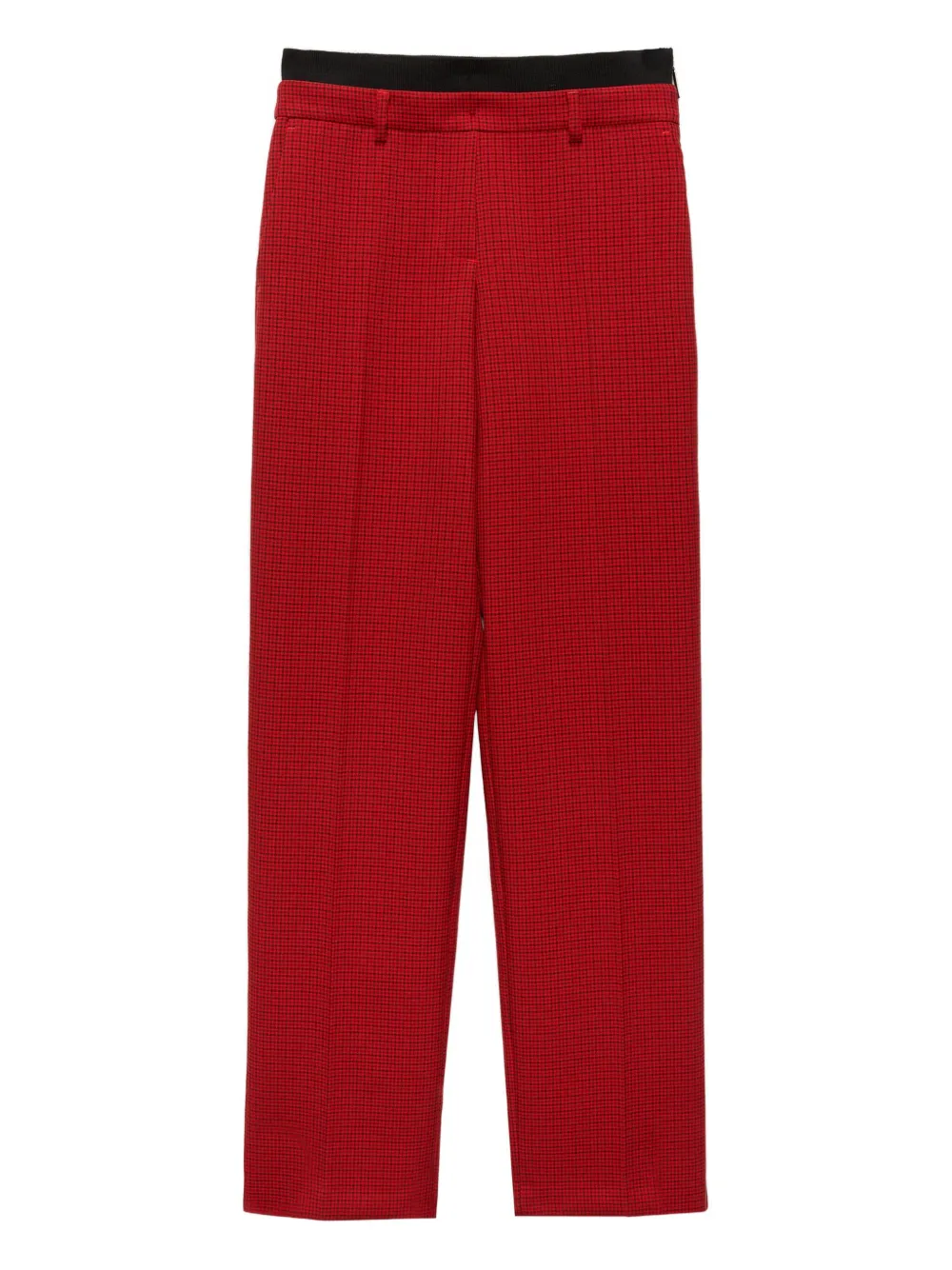 MSGM check-print trousers | Red | Image 1