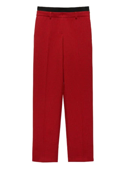 MSGM pantalones con cuadros estampados