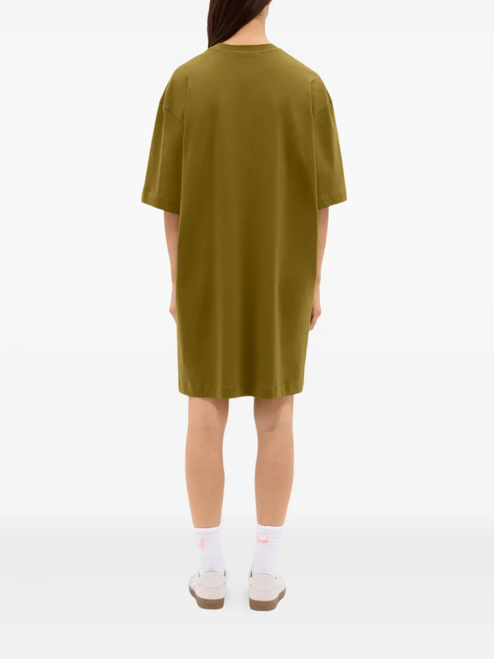 MSGM T-shirtjurk met logoprint Groen