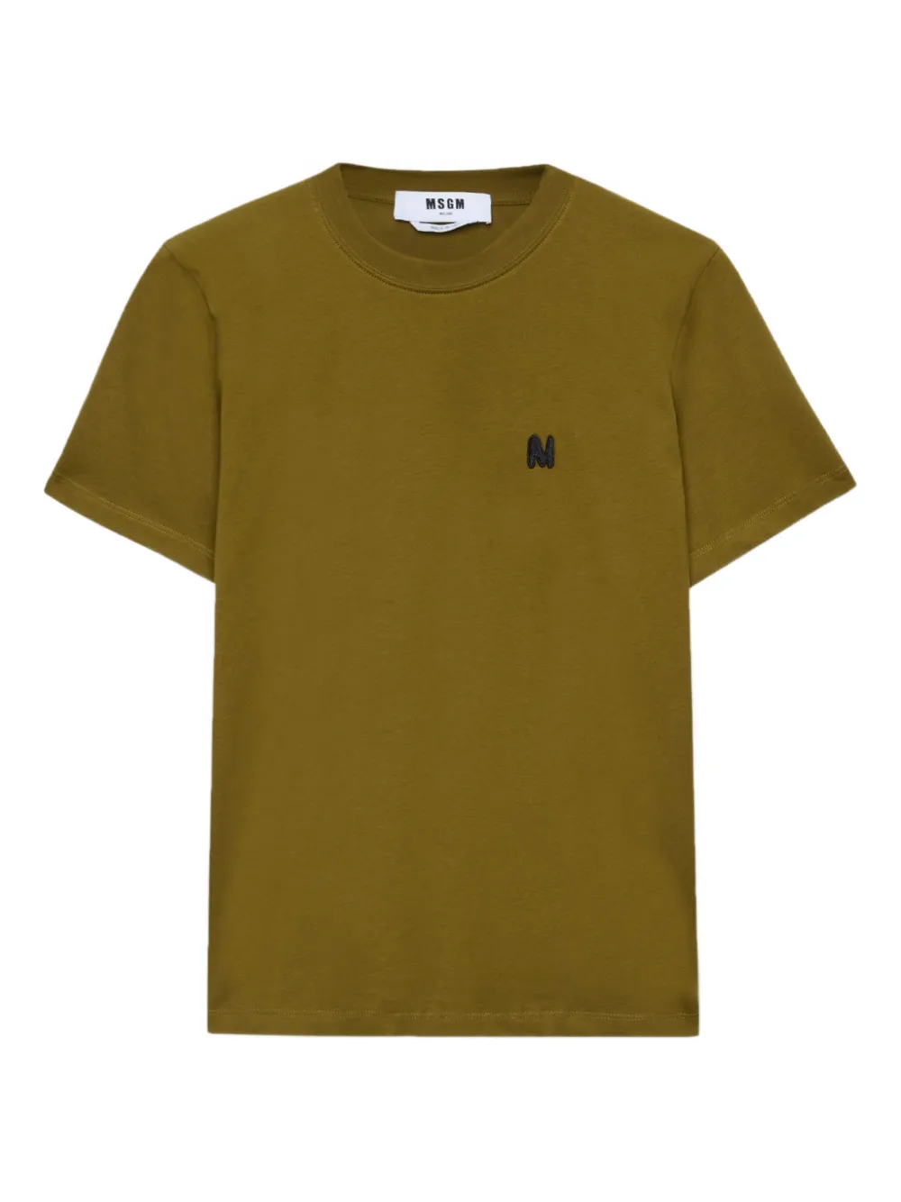 MSGM playera con logo bordado | verde | Image 1