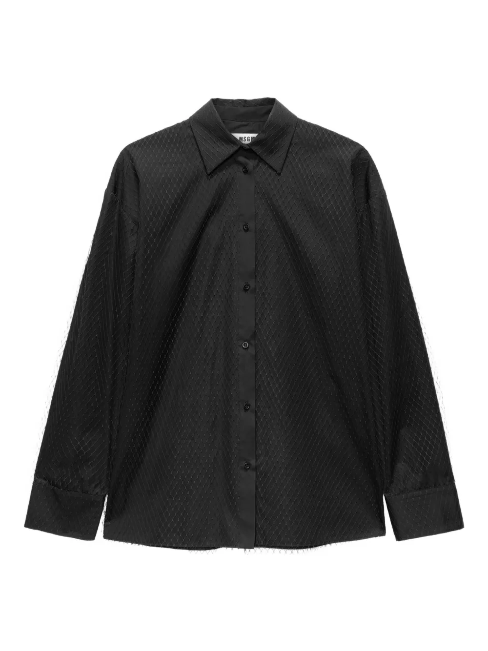 MSGM textured shirt | Black | Image 1
