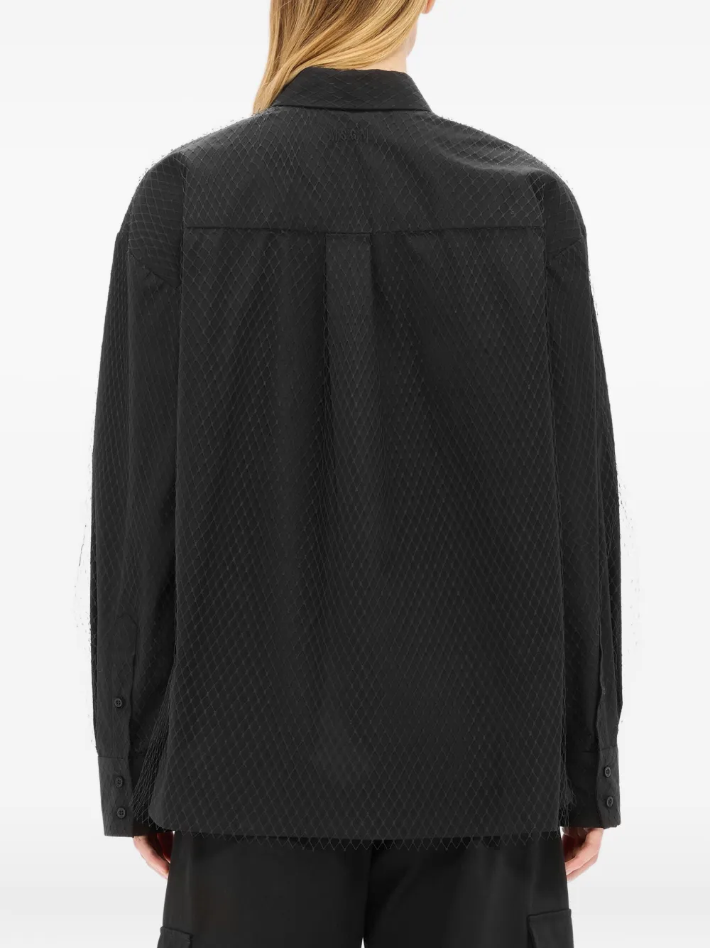 MSGM Blouse met textuur Zwart