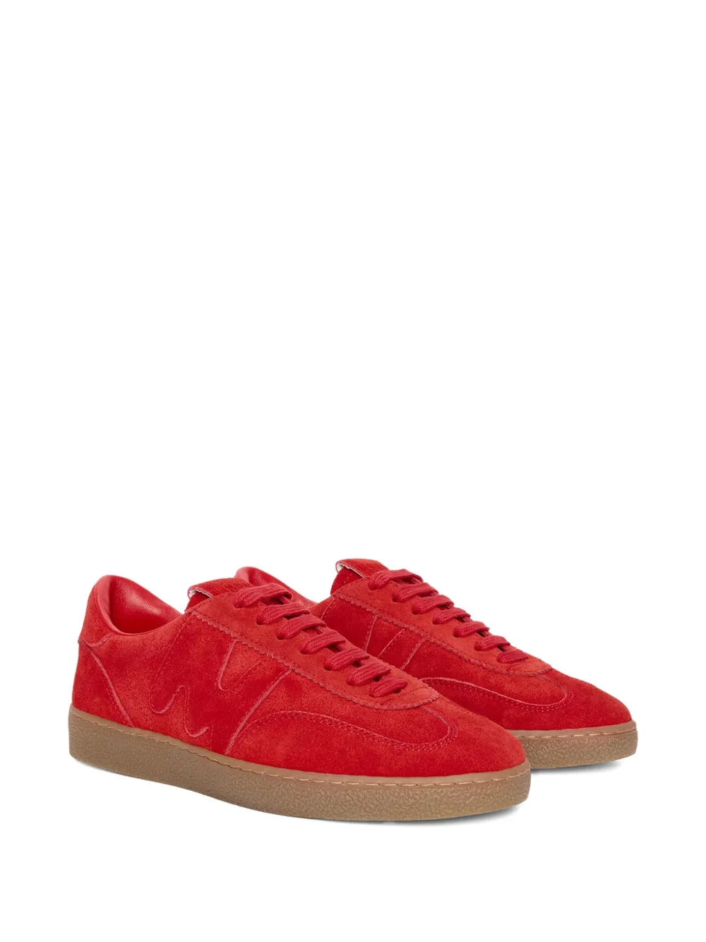 MSGM panelled suede sneakers - Rood