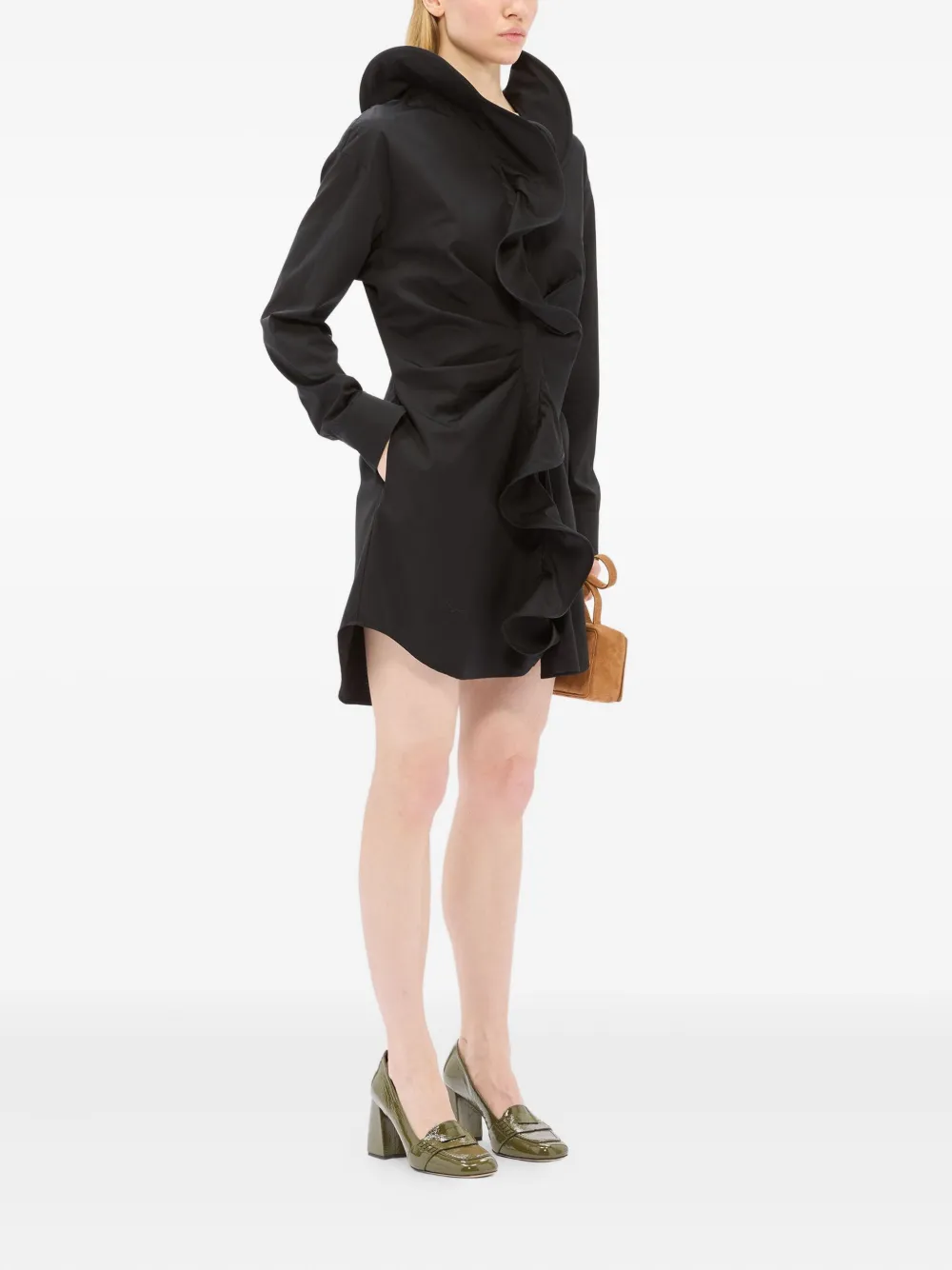 MSGM Blousejurk met ruches Zwart