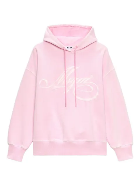 MSGM hoodie à logo brodé