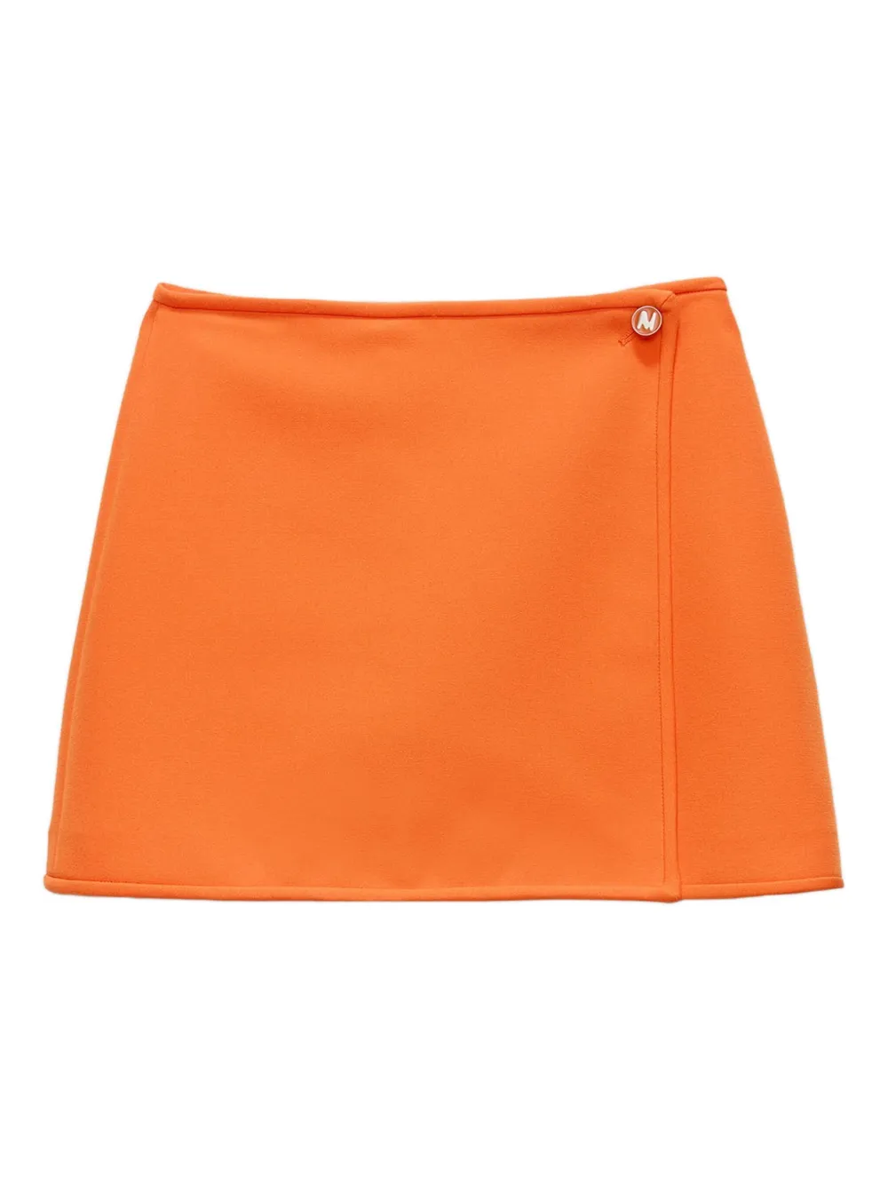 MSGM button-fastening mini skirt | Orange | Image 1