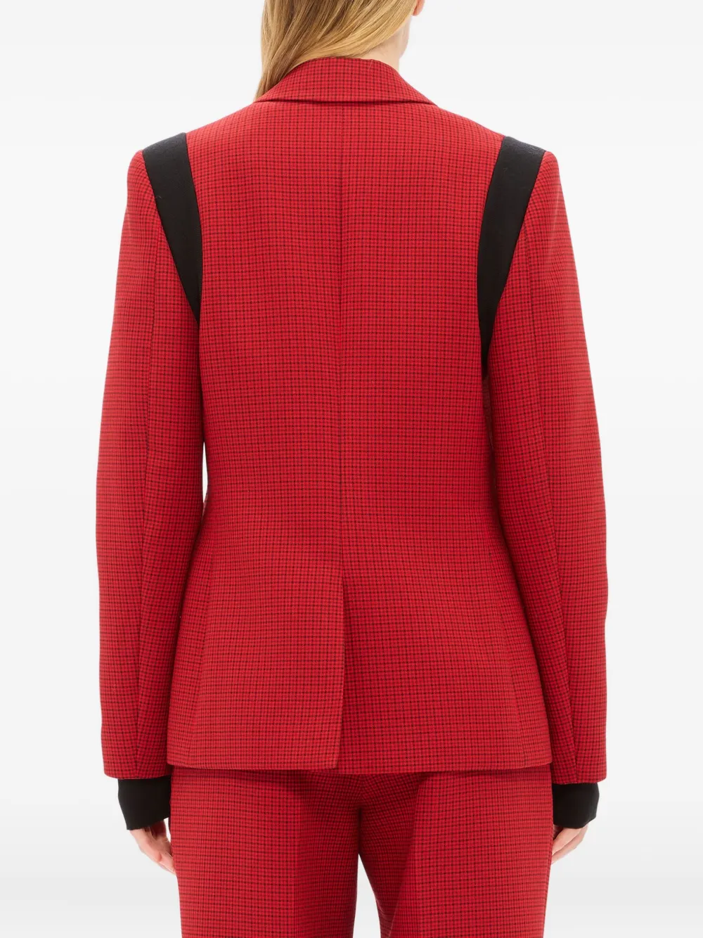 Msgm Panelled Blazer In Red