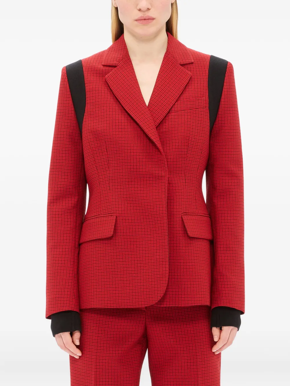 Msgm Panelled Blazer In Red