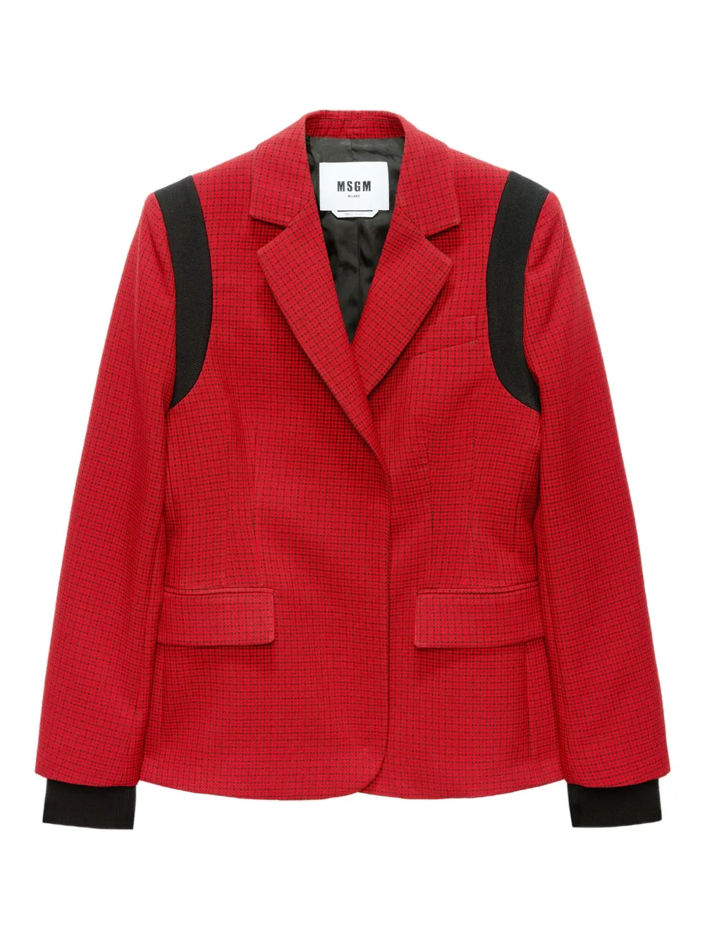 Msgm Panelled Blazer In Red
