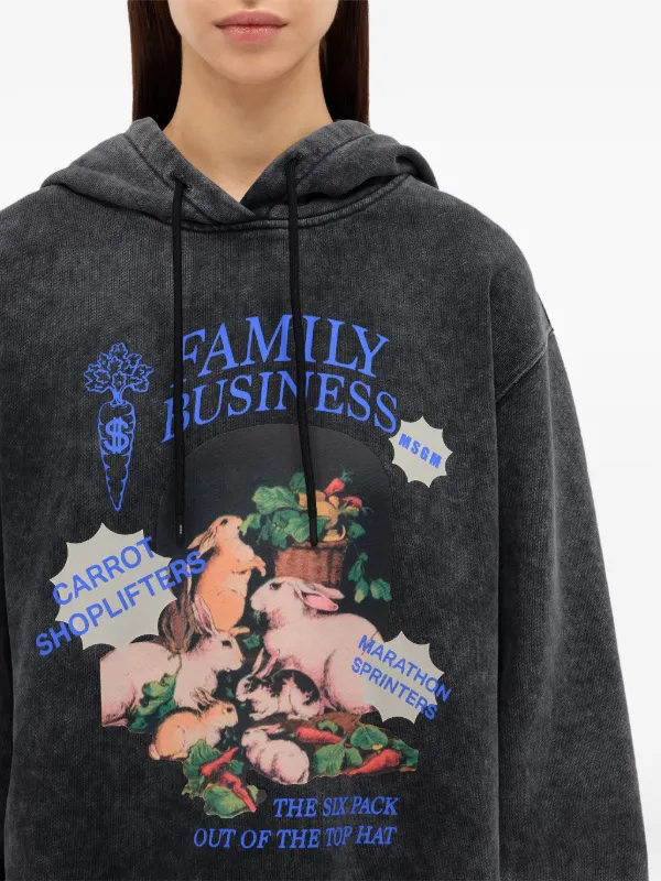 お値下げ　レア人気　MSGM 　グラフィック パーカー 　ブラック　イタリア製 MSGM グラフィック パーカー | ブラック | FARFETCH JP