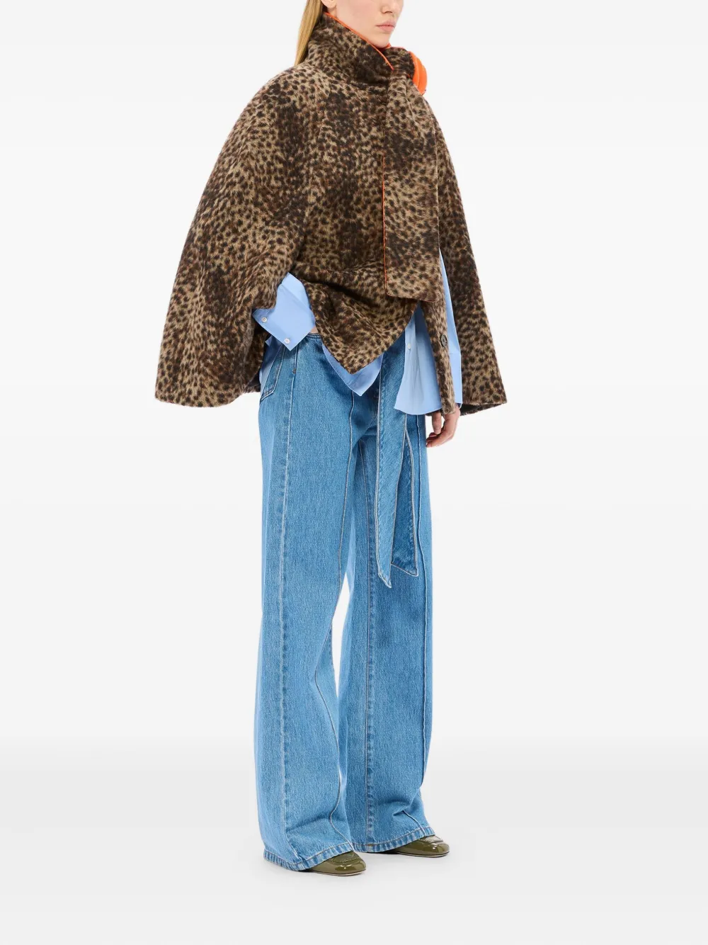 MSGM rabbit-print shirt - Blauw