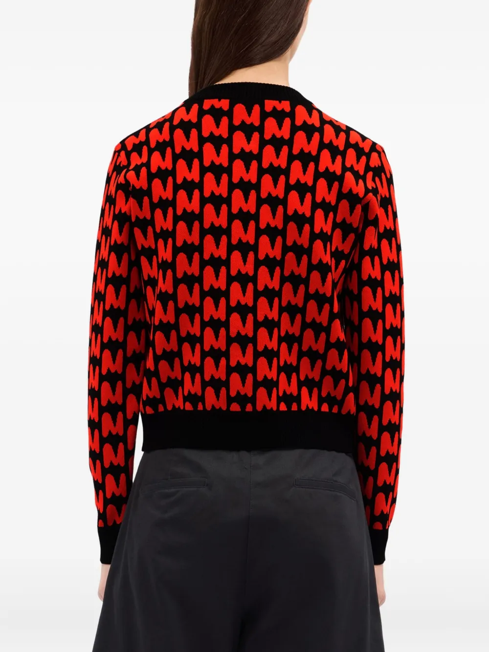 MSGM Vest met monogram-print Zwart