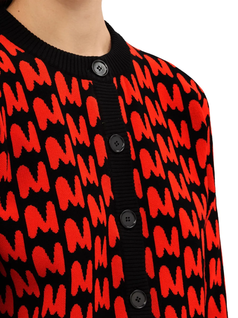 MSGM Vest met monogram-print Zwart