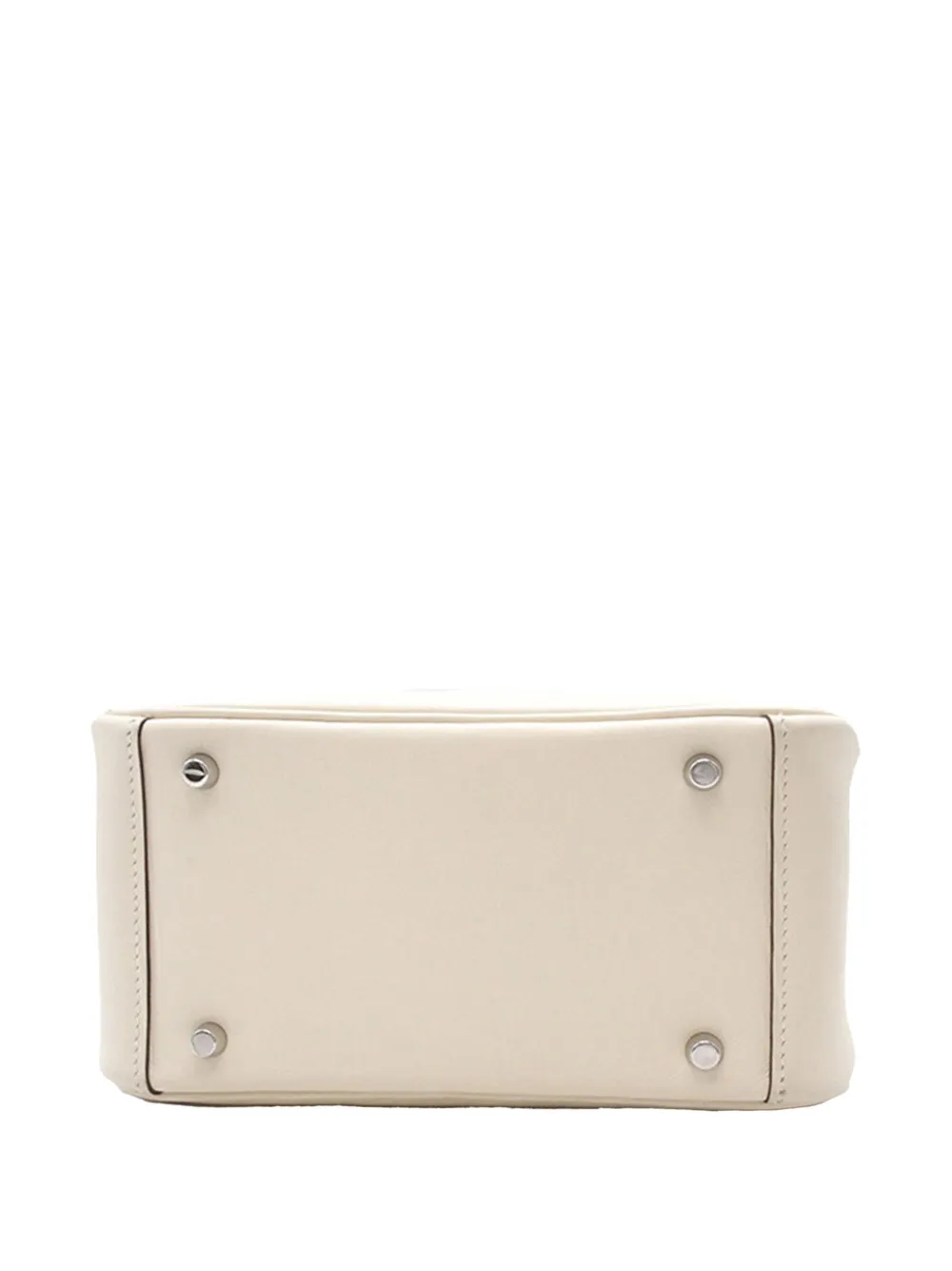 Pre-owned Hermes 2023 Mini Swift Lindy Verso 20 Satchel In White